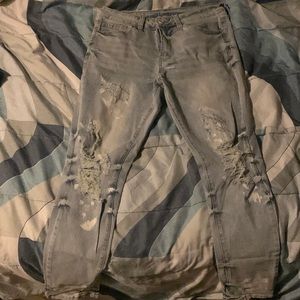 Mens Size 32/32 paint themed jeans